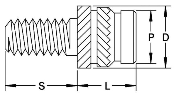 SHZS Straight Hole Studded Inserts - Image 2