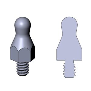 INCH | BS10 Male Thread Ball Studs