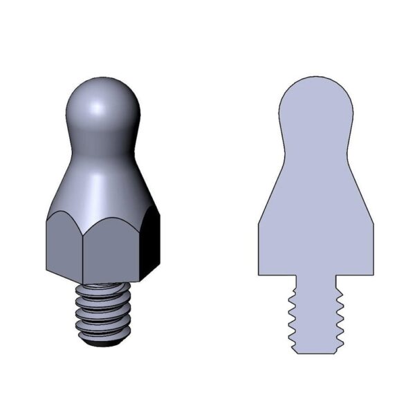 INCH | BS10 Male Thread Ball Studs