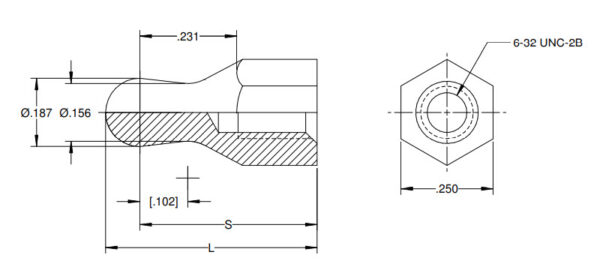 INCH | BS11 Female Thread Ball Studs - Image 2