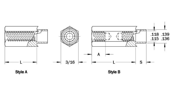 HSST Hex Swage Standoffs – Binding - Image 2