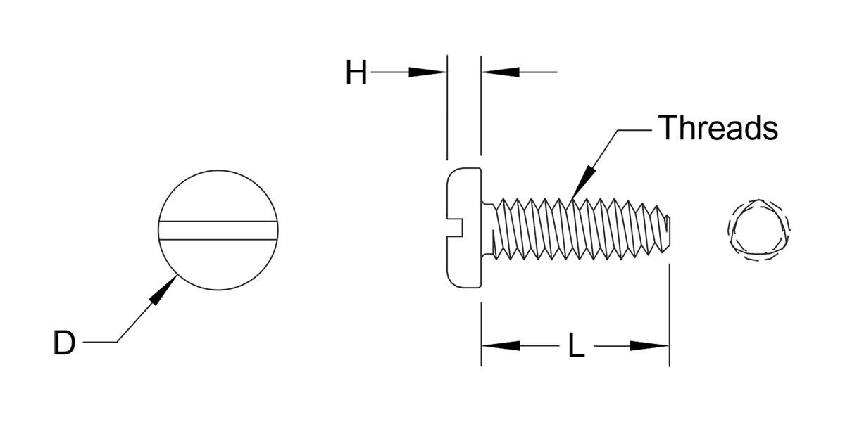 Slotted Pan Head – Type TA - Imagem 2