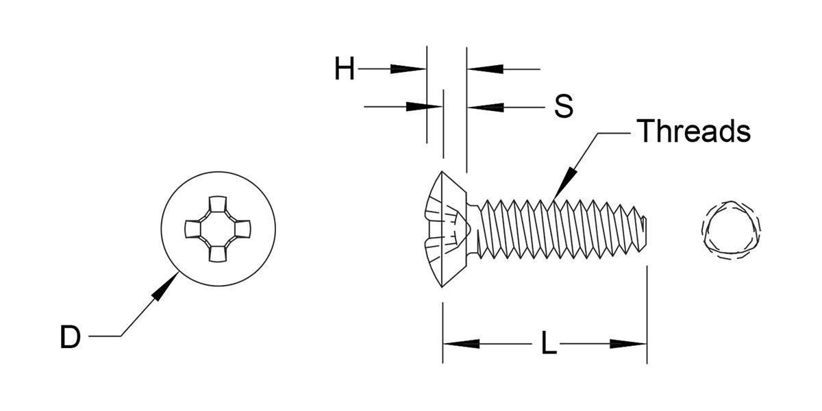 Cabeça Oval Rebaixado – Tipo TA - Imagem 2